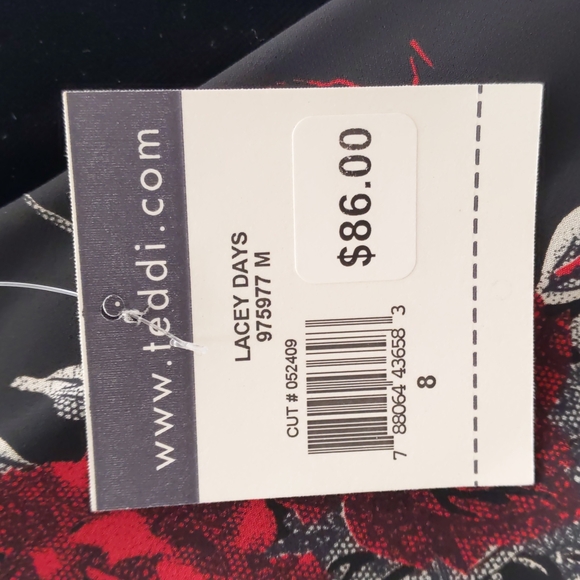 Black rose midi dress - Picture 5 of 5